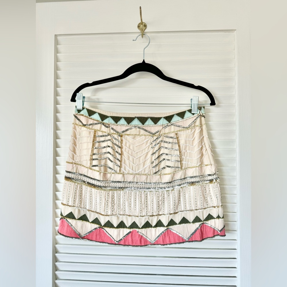 Sanctuary Beaded Sequin Mini Skirt Small